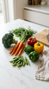 Stir-frying broccoli and carrots for easy vegetable stir fry